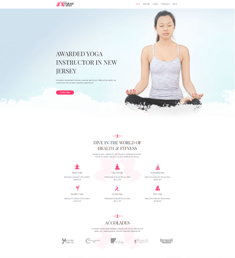 make-wordpress-website-yoga-instructor